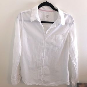 H&M L.O.G.G. White Button Down Blouse